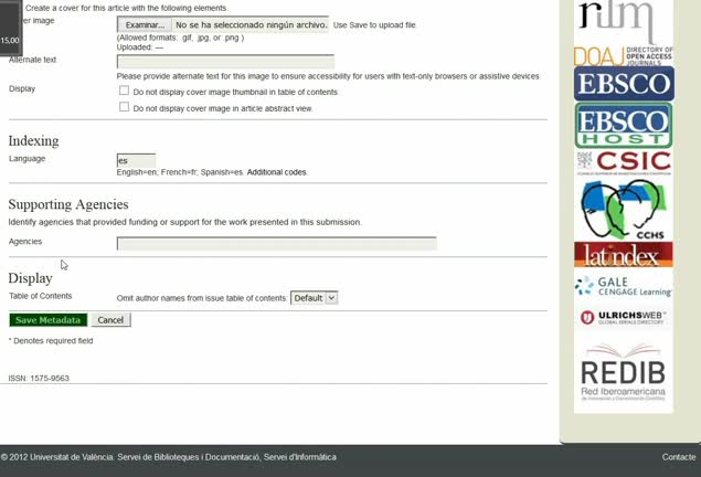 Editar metadatos en distintos idiomas